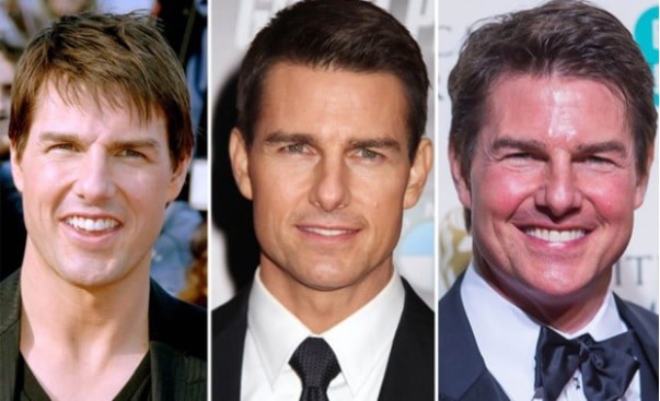 Changement du visage de Tom Cruise