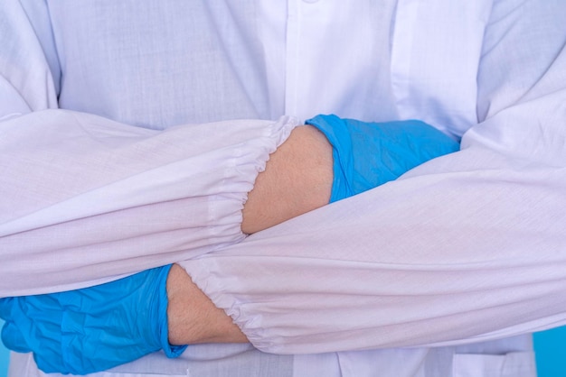 Illustration of a lymphovenous bypass microsurgical procedure connecting a lymphatic vessel to a small vein in the arm